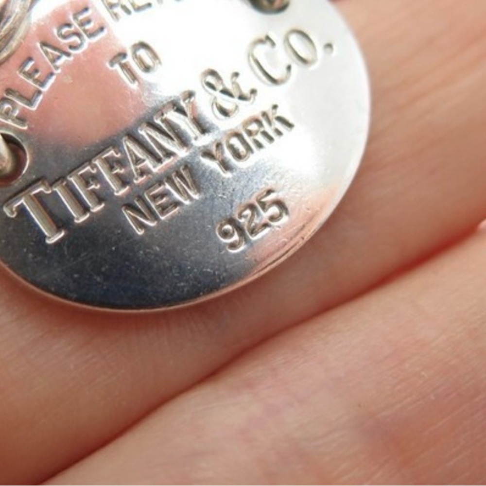 Tiffany & Co. Silver Chain Bracelet with Oval Tag